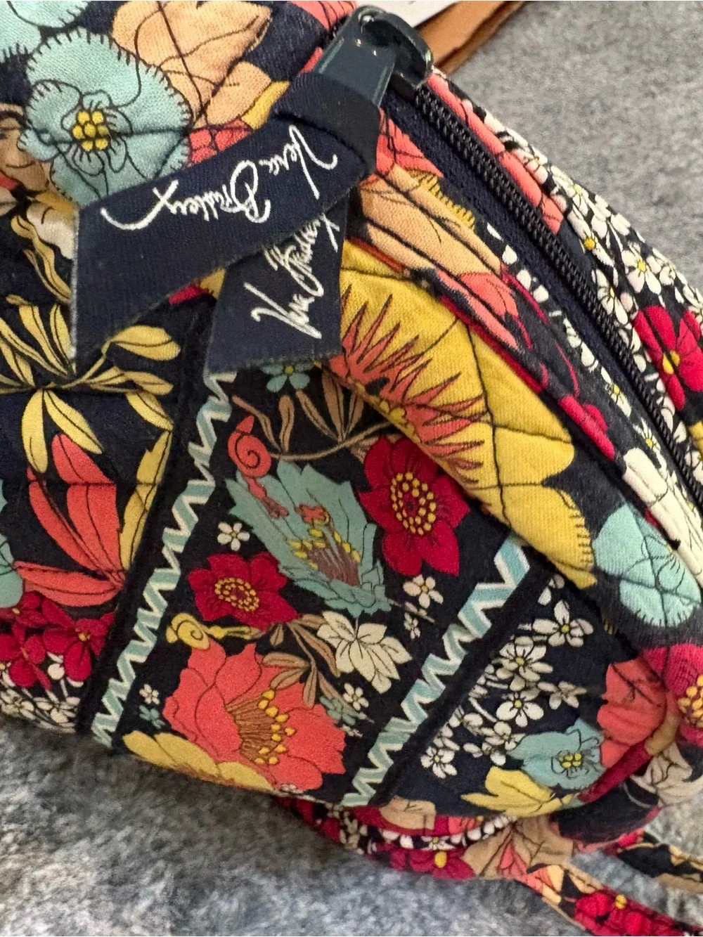 Vera Bradley Large Cosmetic Case - Retired Print “Happy Snails”